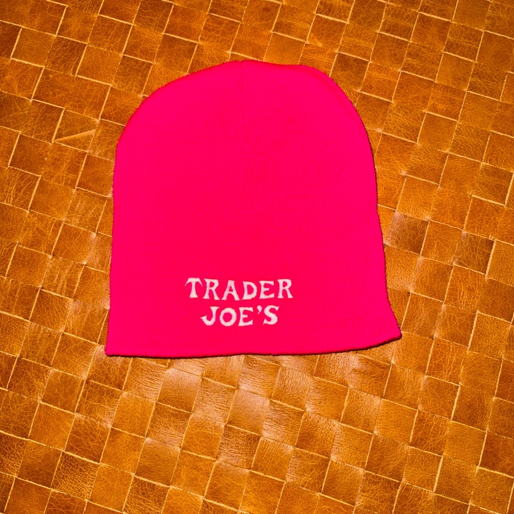 Trader Joe's Hot Pink Beanie Hat